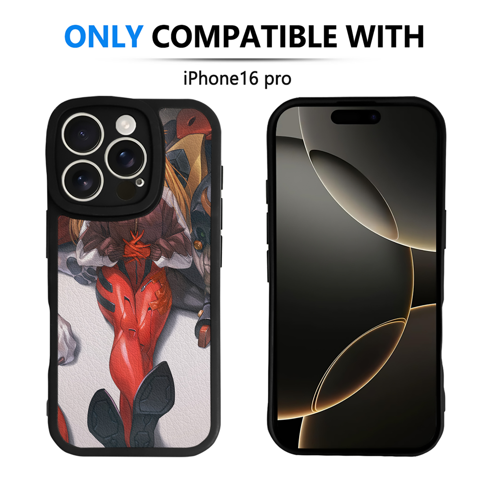 （画像用） EVA 新世紀エヴァンゲリオン 【iPhone 16シリーズ対応】シリコンスマホケース（レザー調） 材質：シリコン